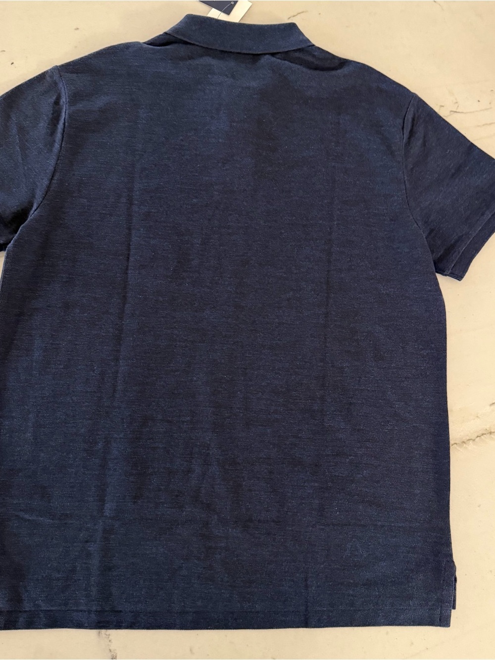 Polo Ralph Lauren Custom Slim Fit Polo Navy L Signature Pony New - Picture 3 of 5